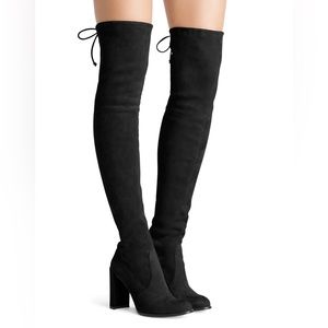 Stuart Weitzman Hiline Suede Over-The-Knee Boots